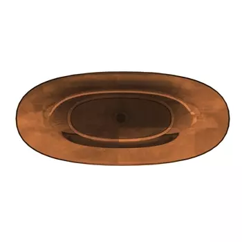Ванна из полиэфирной смолы Vincea 170x75 VBT-6T01BR прозрачная, янтарь