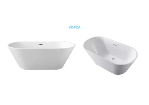 Ванна акриловая отдельностоящая Aquatek Хорса 168х76 AQ-5776 белая