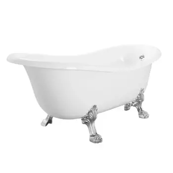 Ванна отдельностоящая Migliore Milady 185x82 26241 Lux белая, ножки хром