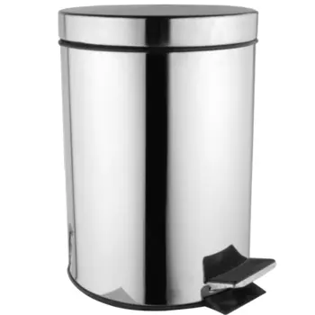Ведро для мусора Azario AZ30112L хром