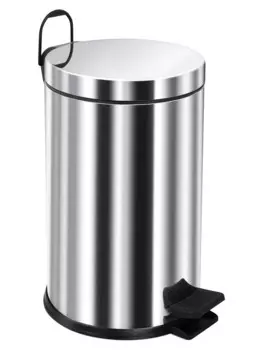 Ведро для мусора из нержавеющей стали Berges 121004 глянцевый хром, объём 12л.