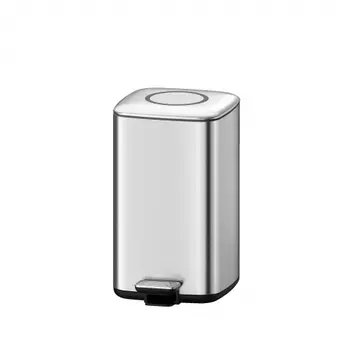 Ведро для мусора WeltWasser WW WALLY MT 12L педальное, матовая сталь