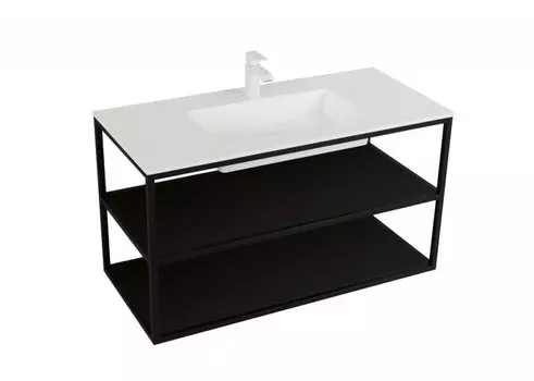 Полка в консоль Cezares Cadro CADRO-67-MENS-NO 67 см, черная