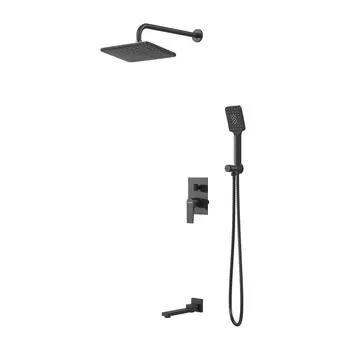 Встраиваемая душевая система Grossman Classic 501.K35.04.210 черный матовый