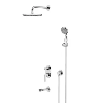 Встраиваемая душевая система Lemark Linara LM0422C с изливом, хром