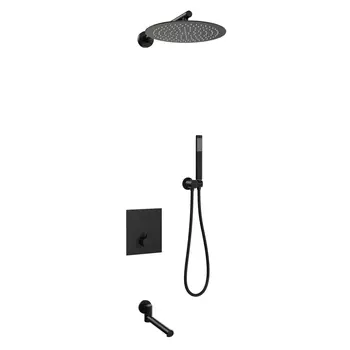 Встраиваемая душевая система RGW Shower Panels 511408370-04 черная