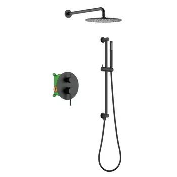 Встраиваемая душевая система Timo Saona SX-2309/03SM черная матовая, без излива