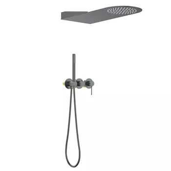 Встраиваемая душевая система Timo Saona SX-2340/18SM черное золото, без излива