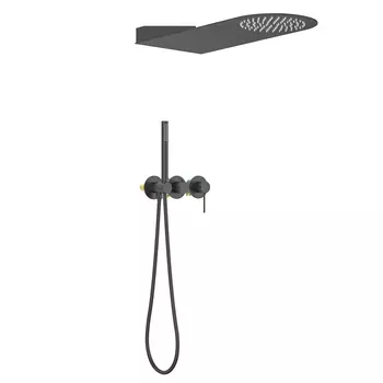 Встраиваемая душевая система Timo Saona SX-2340/03SM черная матовая, без излива