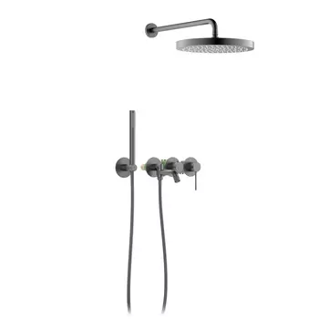 Встраиваемая душевая система Timo Saona SX-2348/18SM с изливом, черное золото