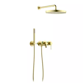 Встраиваемая душевая система Timo Saona SX-2348/17SM с изливом, золото матовое