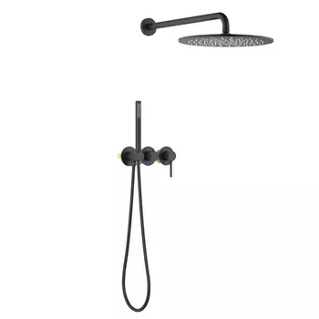 Встраиваемая душевая система Timo Saona SX-2349/03SM черная матовая, без излива