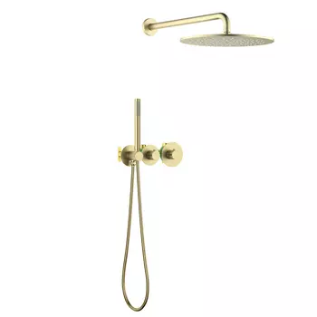 Встраиваемая душевая система Timo Saona SX-2359/17SM золото матовое,с термостатом, без излива