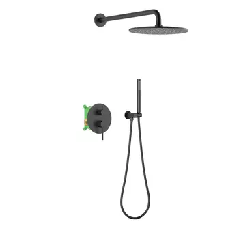 Встраиваемая душевая система Timo Saona SX-2369/03SM черная матовая, без излива