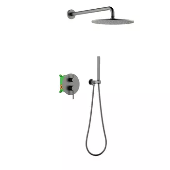 Встраиваемая душевая система Timo Saona SX-2369/18SM черное золото, без излива