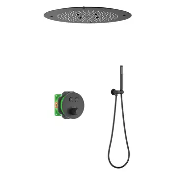 Встраиваемая душевая система Timo Saona SX-2370/03SM черная матовая, без излива