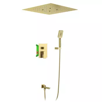Встраиваемая душевая система Timo Selene SX-2039/17SM золото матовое, с изливом