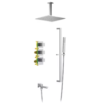 Встраиваемая душевая система Timo Selene SX-2239/00SM хром, с термостатом, с изливом