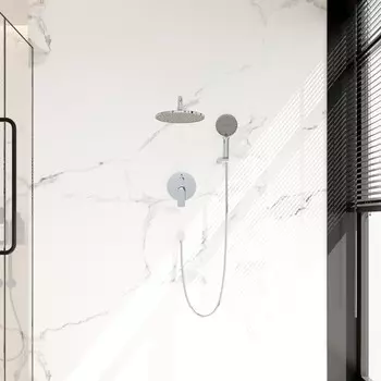 Встраиваемая душевая система Veconi Teora TE-500-C-C4 без излива, хром глянцевый