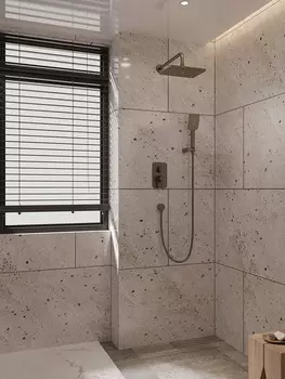 Встраиваемая душевая система Veconi Verona VE-510-GR-C4 без излива, графит брашированный