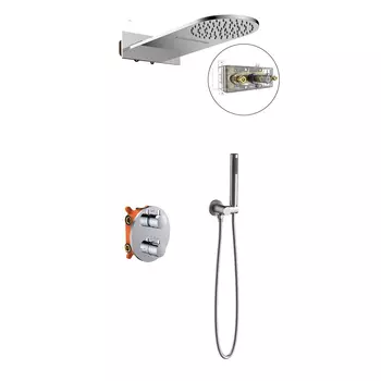 Встраиваемая душевая система Vincea VSFW-104TCH с термостатом, хром