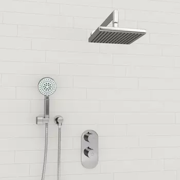 Встраиваемая душевая система Wasserkraft A16028 Thermo хром, с термостатом, без излива