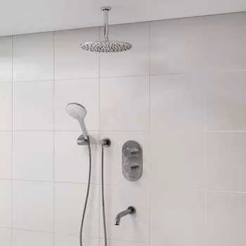 Встраиваемая душевая система Wasserkraft A174868 Thermo хром, с термостатом, с изливом