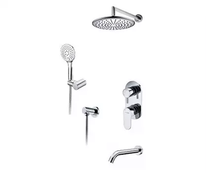 Встраиваемая душевая система Wasserkraft Комплект 8в1 Dinkel A175819 хром