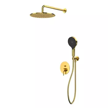 Встраиваемая душевая система Whitecross Y YSET04TOPGL без излива, золото