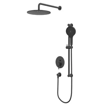 Встраиваемая душевая система Whitecross Y YSET05TOPBL без излива, черная матовая