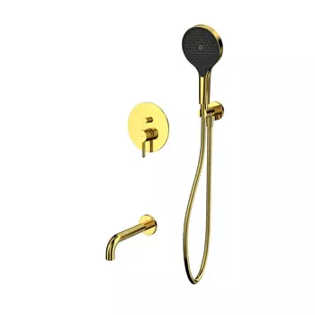 Встраиваемая душевая система Whitecross Y YSET06TOPGL с изливом, золото