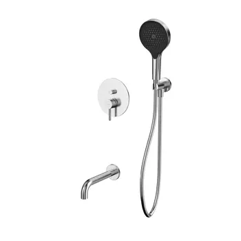 Встраиваемая душевая система Whitecross Y YSET06TOPNIB с изливом, никель брашированный