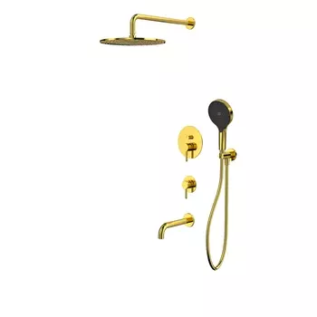 Встраиваемая душевая система Whitecross Y YSET07TOPGL с изливом, золото