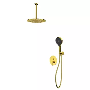 Встраиваемая душевая система Whitecross Y YSET12TOPGL без излива, золото