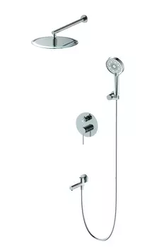 Встраиваемая душевая система WONZON & WOGHAND STICK WW-88939017-CR глянцевый хром, с изливом и термостатом