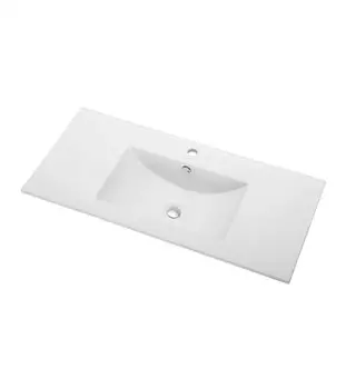 Встраиваемая раковина Orange B03-1000w белая глянцевая, 101.5 см