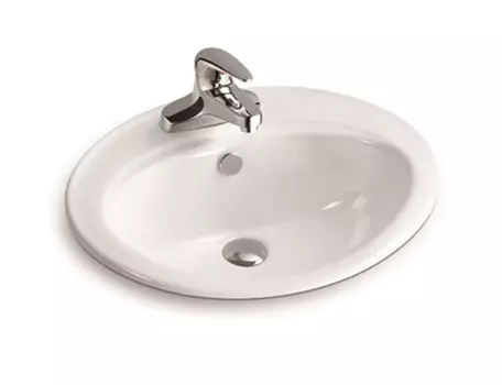 Встраиваемая раковина SantiLine 56 см SL-2107 белая