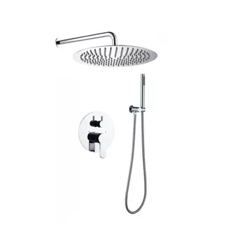 Встраиваемый душевой комплект с верхним душем Berges Ventas 073003 хром