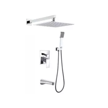 Встраиваемый душевой комплект с верхним душем Berges Ventas 073005 хром