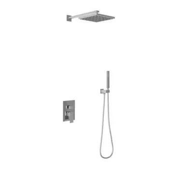 Встраиваемый душевой комплект с верхним душем Berges Nardis 071001 хром