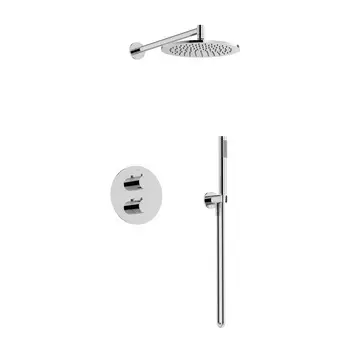 Встраиваемый душевой комплект Sancos Etna SC9010CH хром, со смесителем и термостатом, без излива
