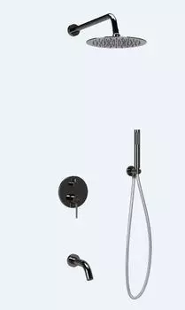 Встраиваемый душевой комплект Sancos Select SC3004CH хром, с изливом