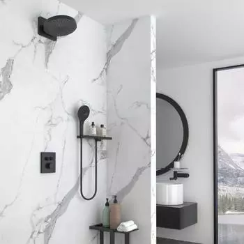 Встраиваемый душевой комплект Vincea Inspire VSFW-3I21MT1RMB с термостатом, черный