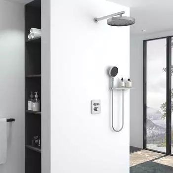 Встраиваемый душевой комплект Vincea Inspire VSFW-3I21MT2RCH с термостатом, хром