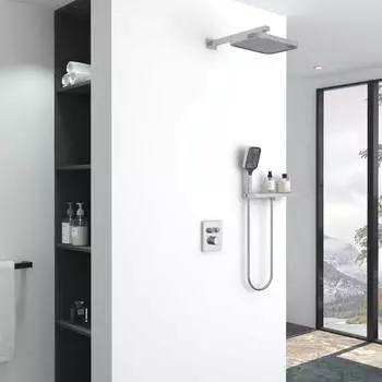 Встраиваемый душевой комплект Vincea VSFW-321MT1RCH с термостатом, хром