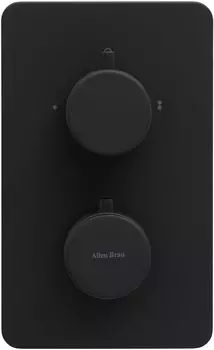 Встраиваемый смеситель для душа Allen Brau Priority 5.31213-31 с термостатом, с внутренней частью, черный матовый