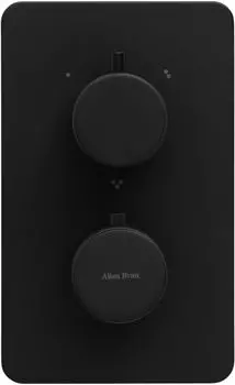 Встраиваемый смеситель для душа Allen Brau Priority 5.31314-31 с термостатом, с внутренней частью, черный матовый