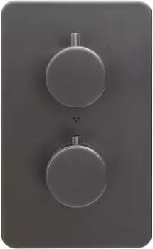 Встраиваемый смеситель для душа Allen Brau Priority 5.31314-MG с термостатом, с внутренней частью, серый