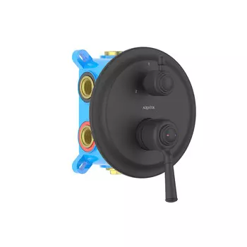 Встраиваемый смеситель для душа Aquatek Классик AQ1547MB черный матовый