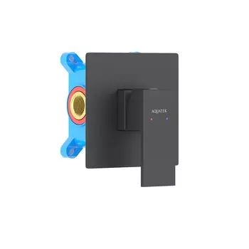 Встраиваемый смеситель для душа Aquatek Либра AQ1666MB черный матовый